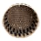 Household Essentials 20" Black & Natural Cattail & Paper Pillar Basket